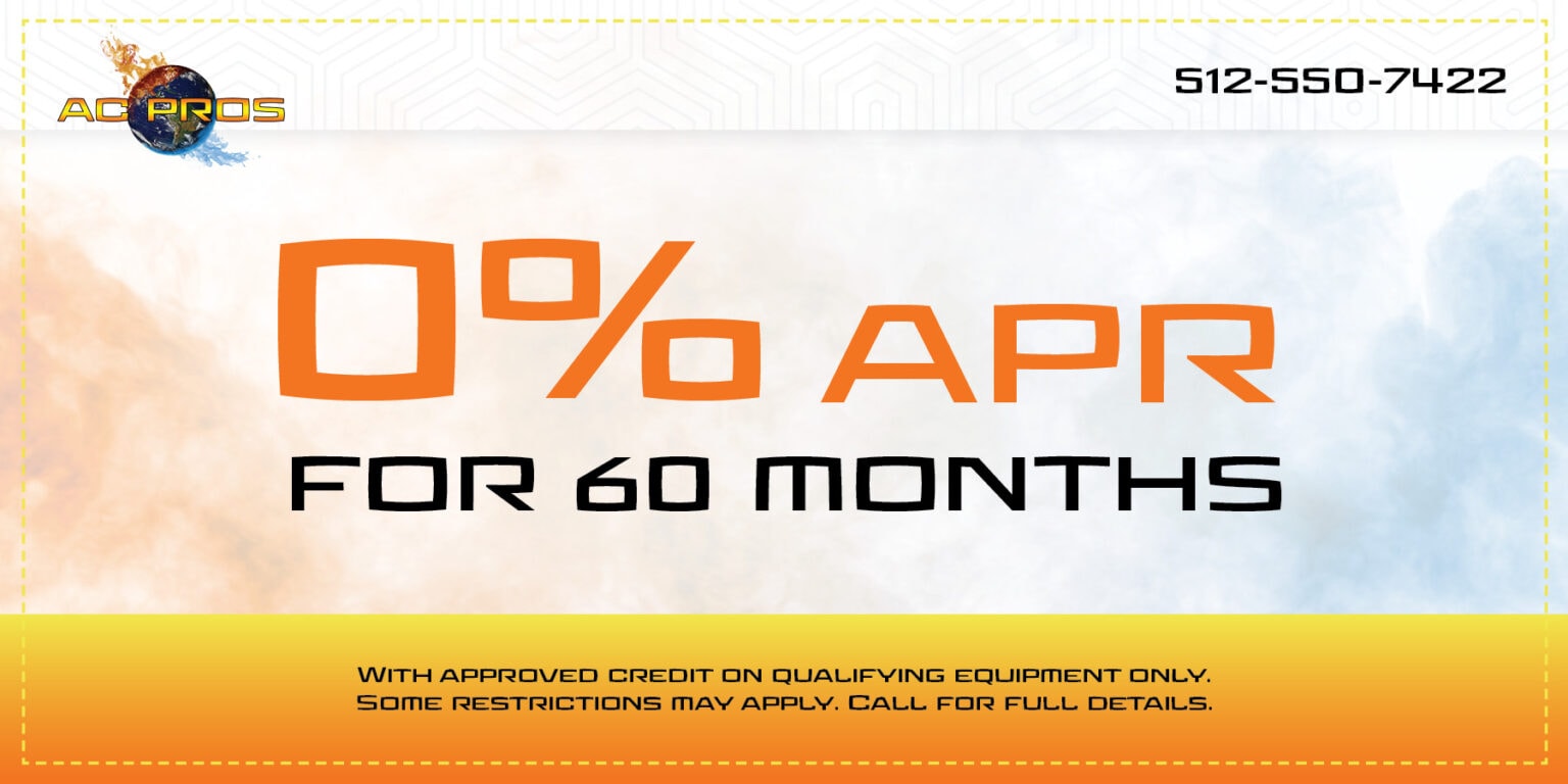 0 percent apr for 60 months special
