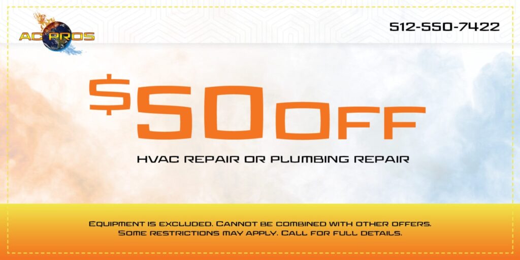 50 dollars off hvac repair or plumbing repair special