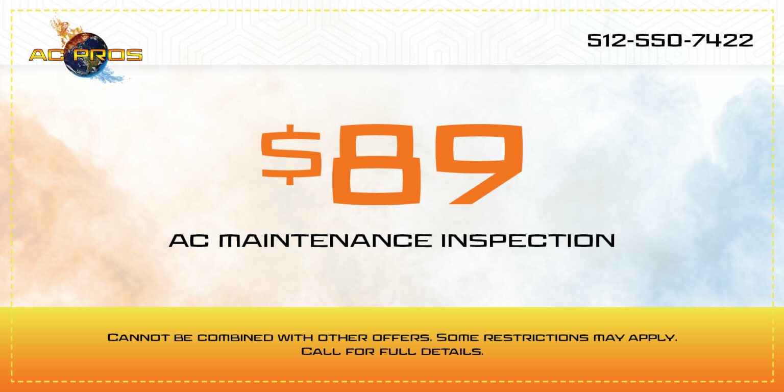 89 dollar hvac maintenance inspection coupon